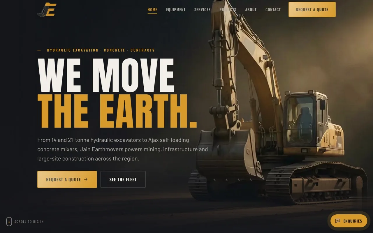 Jain Earthmovers screenshot